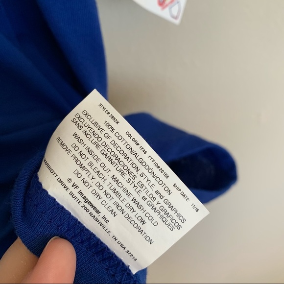 NWT Chicago Cubs Short Sleeves Shirt Blue 2XL - Picture 8 of 9